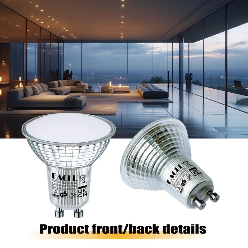 EACLL GU10 LED with Remote Control, 4.8 W Replaces 60
