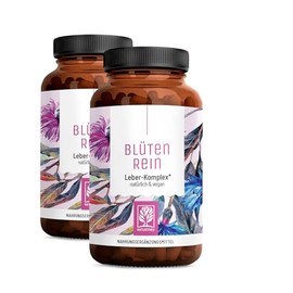 Blütenrein Milk Thistle Artichoke Dandelion Capsules, Value Bundle of 2, Liver Complex with Choline, High Dose Milk Thistle, 80% Silymarin 200 mg, 120 Capsules