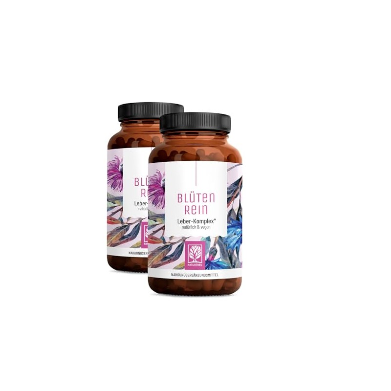 Blütenrein Milk Thistle Artichoke Dandelion Capsules, Value Bundle of 2,