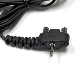 MaximalPower 10 Pack FBI Surveillance Headset Earpiece PTT Mic for Vertex Radio with Kevlar Enforcement