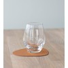 LindDNA Curve 991399 Coaster Recycled Leather in Stained Nature Colour
