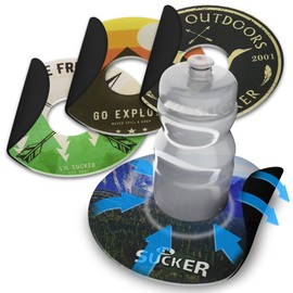Lil Sucker Suction Cup Holder – Universal Drink Holder for Paddle Board, Kayak, ATV & Boat – Clip-On Coffee Anti-Spill - The Great Outdoors Series Pack of 4
