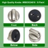 6 Pack WB03X24818 Stove Knob,Gas stove Knobs Replacement for GE