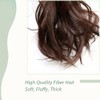 Claw On Ponytail Extension Matte Material 18 Inch/45cm Curly Wavy