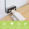 UFURMATE Non Magnetic Latch Clamp, 8Pcs Stainless Steel Adjustable Frameless
