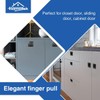 HOMOTEK 2-3/4 Inch Square Recessed Sliding Closet Door Finger Pulls,