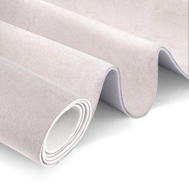 Vehipa Gray Auto Headliner Fabric with Foam Backing, 98" L x 58" W Headliner Suede Material Automotive Headliner, Automotive Suede Roof Interior Replacement Fabric for Car, RV Roof DIY, Home Repair