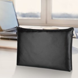 Document Bag, Safe, Fireproof, Waterproof, Fireproof Document Box, Money Bag for A5 Documents, Storage Bag with Zip (29 x 20 cm)