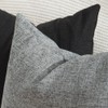Madizz Set of 2 Faux Linen Cushion Covers, Soft Decorative