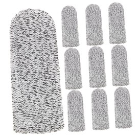 minkissy 10pcs Anti-cut Finger Cot Cloth Finger Cots Cut Resistant Finger Sleeves Fabric Finger Hammer Wood Face Massage Tools Finger Protectors for Wounds Men and Women Thumb Hppe