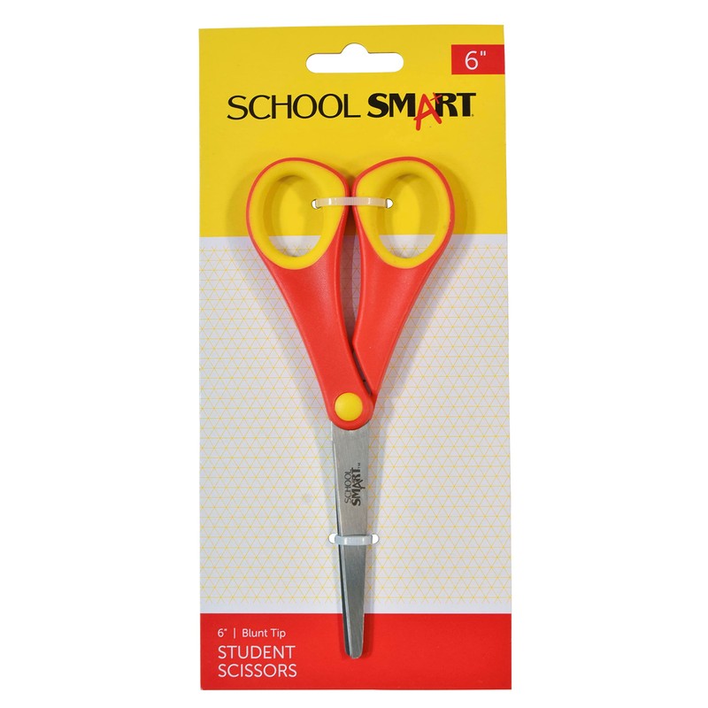 School Smart Blunt Tip Student Scissors, 6 Inches