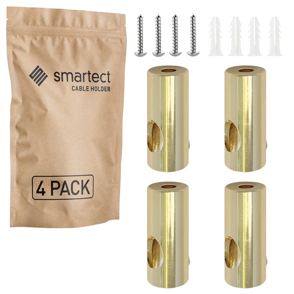 smartect Aluminium Wall and Ceiling Pins for Fixing Textile Cables,