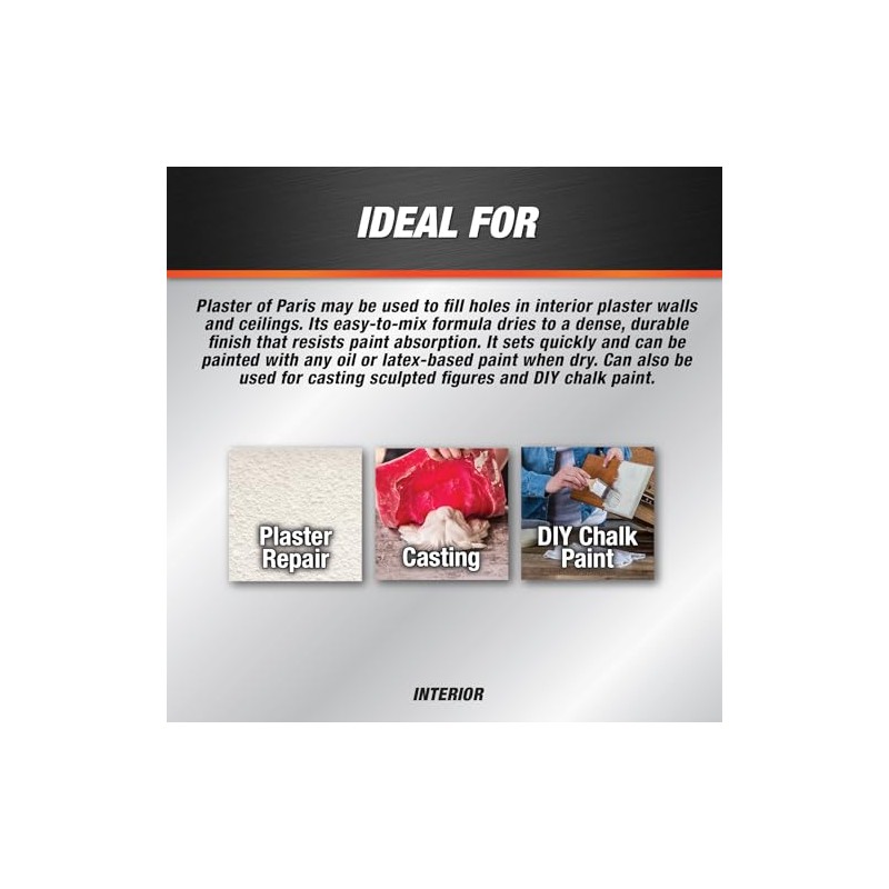 Dap 10308 4-Pound Interior Plaster of Paris , White