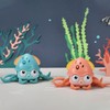 Kids Crawling Octopus Toy Light Up Moving Clockwork Cartoon Animal