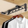 Heavy Duty Extendable Pull Out Closet Rod - Sliding Wardrobe