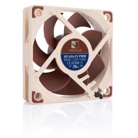 Noctua NF-A6x15 PWM, Quiet Slim Premium Fan, 4-Pin (60 x 15 mm, Brown)