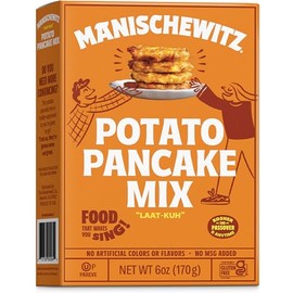 Manischewitz Potato Pancake Mix 6oz | Gluten Free, No MSG, Traditional Style Potato Latke Mix