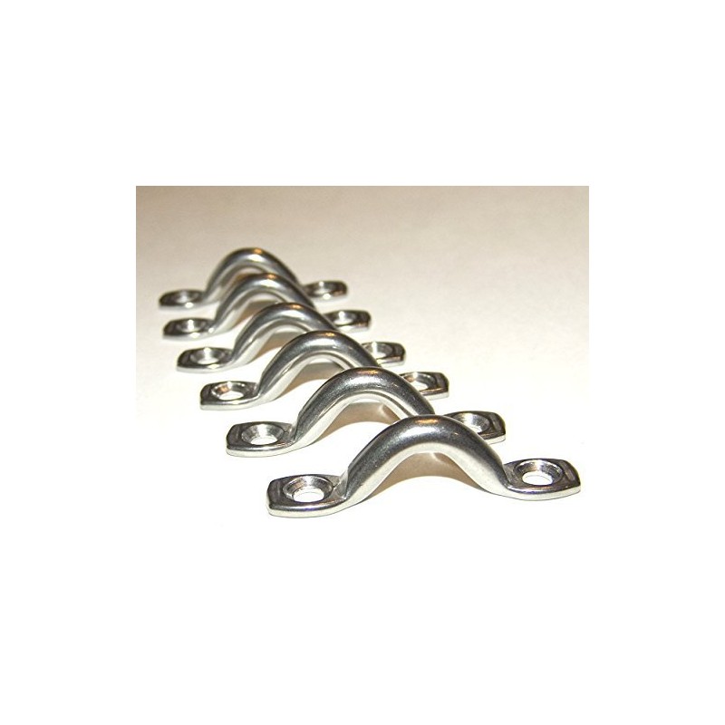 Pad Eye, Surface Mounted, 316 Stainless Steel, Deck Loop, Tie