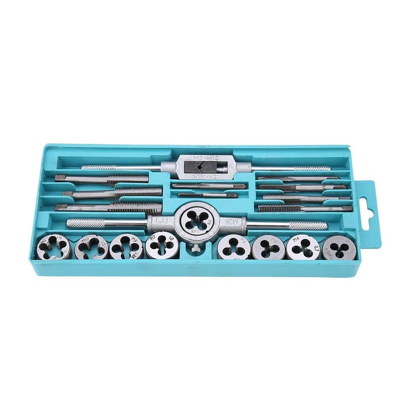 Steel Tap and Drill Set 20 Pieces Tap Die Set