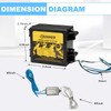 BUNKER INDUST Trailer Brakes Breakaway Kit with Charger, LED Indicator,