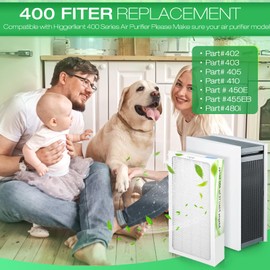 2Pack Upgraded Classic 400 Series Replacement Filter for Compatible with Blueair 400 Series Air Purifier Particle Filter Replacement, Part # 480i, 402, 403, 405, 410，455EB, 450E Replacement Filter