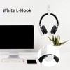 4 Pcs Garage Hooks for Hanging Heavy Duty Hooks, White
