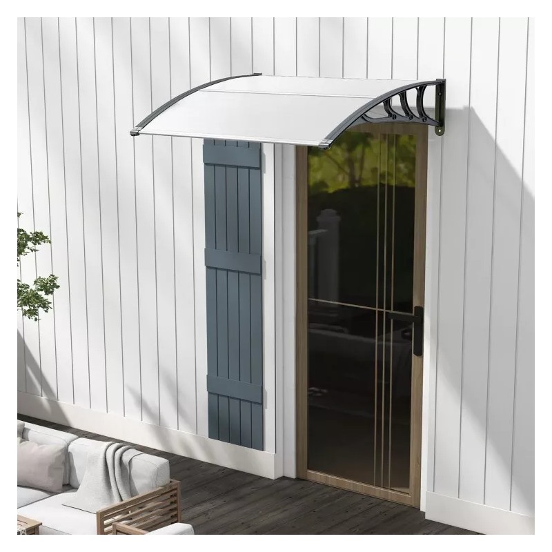 Costway 48" x 40" Door Exterior Window Awning Canopy Polycarbonate