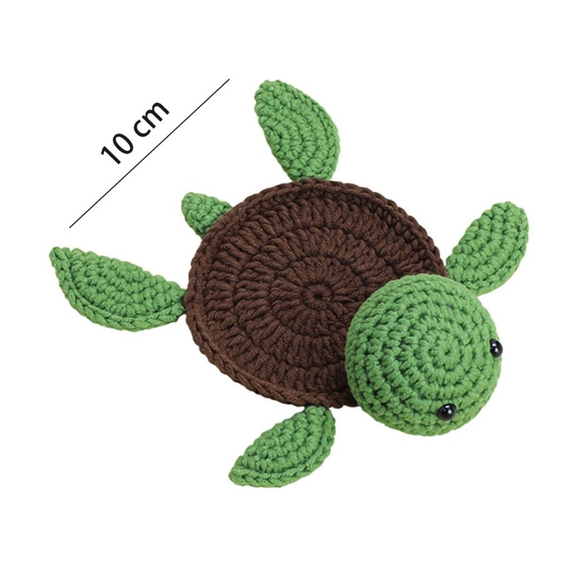 WAIT FLY Handmade Crochet Coasters Cute Drink Coaster Set for