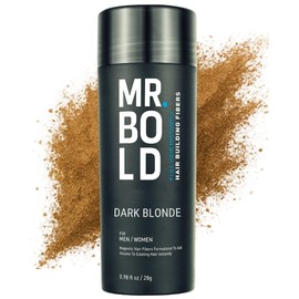 Hair Fibres for Thinning Hair, Natural Keratin Hair Fibres for men & Women for Instant Result, Concealer for Thicker, Fuller Hair, Undetectable & Secure, Premium Long-Lasting Hold (Dark Blonde)