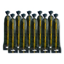 Premium Sandbags Pack of 10 Suitable for Flood Protection 25 x 100 cm with Drawstring, Carry Handle and Carry Tabs, Silo Sandbags, Sandbag with UV-Stable Monofilament Fabric