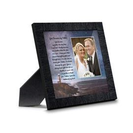 Crossroads Home Décor You Became My Father Framed Poem, Father of The Groom Wedding Gift, Dad in Law Birthday, Father n Law Gifts, 6452CH