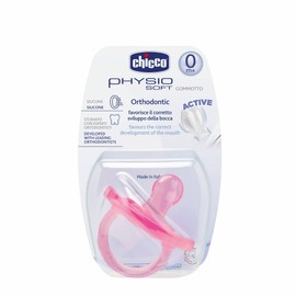 Chicco Physio Soft Chupete de Silicona, A Partir de 0 Meses, Color Rosa