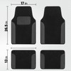 BDK Carpet Floor Mats for Cars, Two-Tone Carpet Car Mat