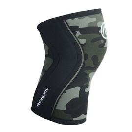 Rehband Kniebandage Sport Kraftsport Kniebandage Kniebandage für Cross-Fit & Schweres Training 5mm Neopren Kniebandage in vielen Farben und Größen Unisex Farbe:Camo, Größe:S