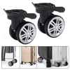 Keenso 1 Pair Luggage Steering Wheels Suitcase Swivel Castors Replacement