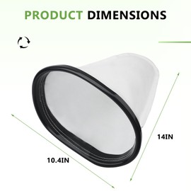 2KE2105000 HEPA Cloth Bag Liner, HEPA Hoover Vacuum Cleaner Cloth Bag Fits for Hoover C2401, C2401010 Shoulder Vac Pro, Royal RY4000, RY4001 Backpack Shoulder Vacuum Cleaner, 4 Pack