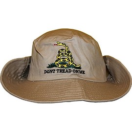AES Beige Gadsden Tea Party Dont Tread on Me Bucket Hat Cap