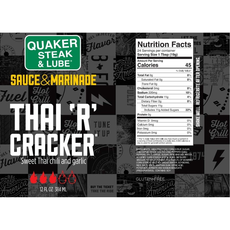 Quaker Steak and Lube Thai R Cracker Wing Sauce -