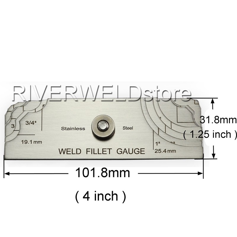 RIVERWELD 7 Piece Fillet Weld Set Gage MG-11 Rl Gauge