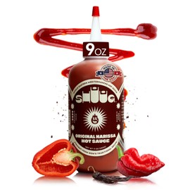 SHUUG Harissa Sauce (9oz) | Hot & Spicy Red Pepper Flavor | Middle Eastern Harissa Paste Sauce with Dried Chilis, Lemon & Garlic | Vegan, Non-GMO, Kosher | Flavor Cooking, Dipping & Marinades | 9oz