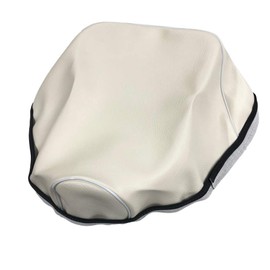 CHRIS HCH1019 C20P20 Honda Tact Full Back AB07 Seat Cover, Made in Japan, Thick Fabric, Fabric Color, White, Piping, Replacement Type