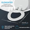 Sanilo Soft Close Toilet Seat ELONGATED, Quiet and Slow Close