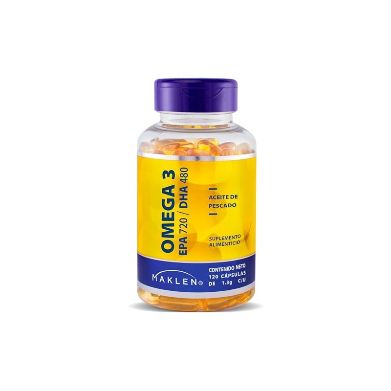 Maklen Omega 3 Alta Concentracion - EPA 720 DHA 480