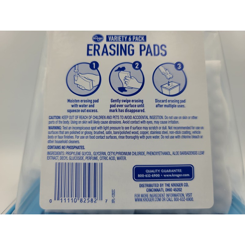 4 Pack Premium Quality Variety 6 Pack Erasing Pads ~