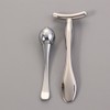 Pokinge 4pcs Mini Eye Face Massage Stick Metal Cosmetic Spatula,Eye