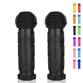 OTFAITP Scooter Grip Handlebar 1 Pair Bicycle Grip Fit for 2-3-4 Wheels Kid Kick Scooters,Children Bike,Drifting Scooter,Swing Scooter (Black)