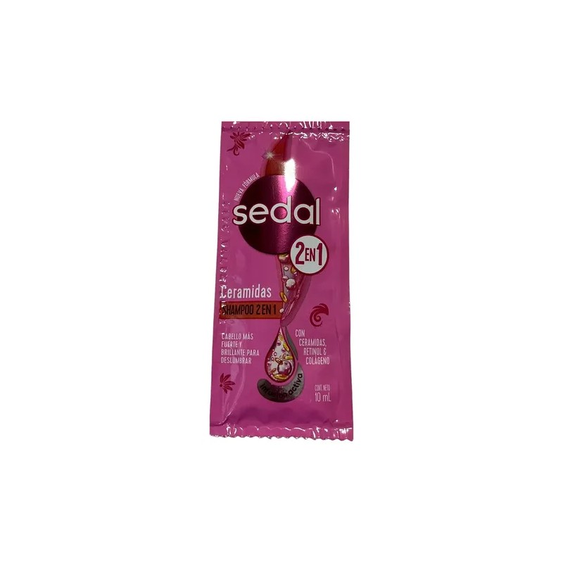 Shampoo 2 En 1 Ceramidas Sedal Hotelero 24 Sobres De