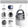 HASAIKA® Solar Campinglampe, LED Camping Lampen USB Aufladbar, 4 Beleuchtungsmodi,