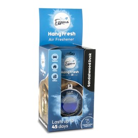 TruEssence Car Fresheners Hanging | Odour Eliminator for Cars Clothes Homes | Long Lasting Car Fresheners | Car Fresheners Luxury | Made in the UK (Sandalwood) (Pack of 6)