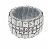 Nelina Napkin Ring Set 4 Teilig Silver Rhinestones Optics